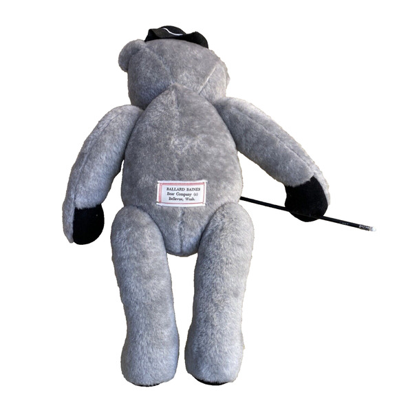 Handmade BALLARD BAINES BEAR CO Dorian Gray Bear Plush Jointed Posable 1990's - Picture 5 of 11